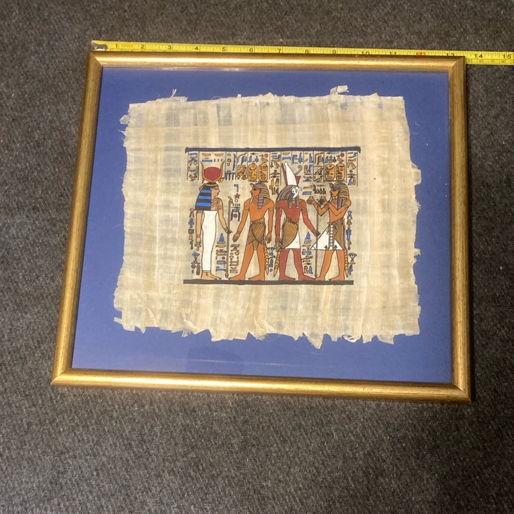 Framed Egyptian Papyrus Art
